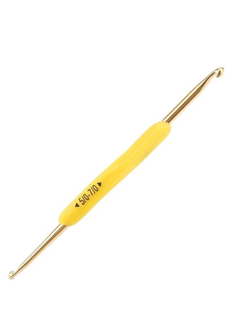 Crochet Hooks Set Double Hook Head 5 Pieces Colourful Knitting Crochet Needles Set Size 2mm-10mm Suitable for Beginners Arthritic Hands - Image 5