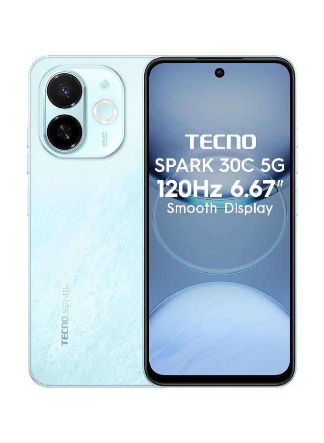 TECNO Spark 30C Dual SIM Azure Sky 4GB RAM 64GB 5G - Middle East Version - Image 1