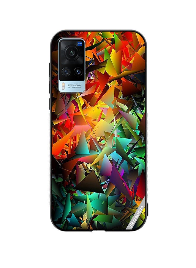 VR CREATIVE Protective Case Cover For Vivo X60 Abstract Design Multicolour - Image 1
