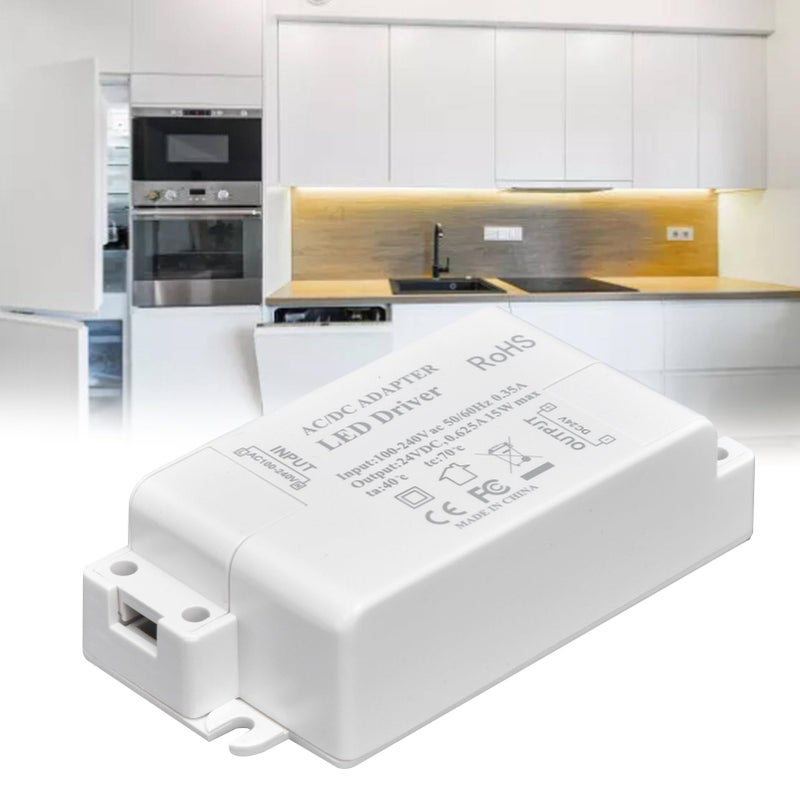 Constant Current LED Driver 15W AC to DC 24V 0.625A Power Supply for Cabinet Showcase DIY Lights - Image 4