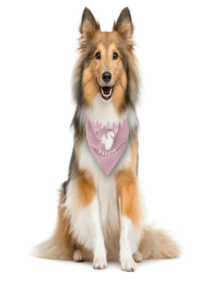 ZPPRJF Squirrel Patrol Dog Bandana, Pink Dog Bandanas, Squirrel Costume for Dogs, Funny Cute Pet Triangle Scarf, Pet Bandana for Small Medium Dogs - Image 3