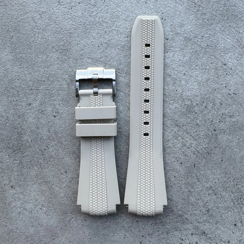 Bluejw Replacement Bracelets Watch Band Soft Rubber Watchbands 20mm Dark Grey Fashion for Moonswatch Watch Strap - Image 1
