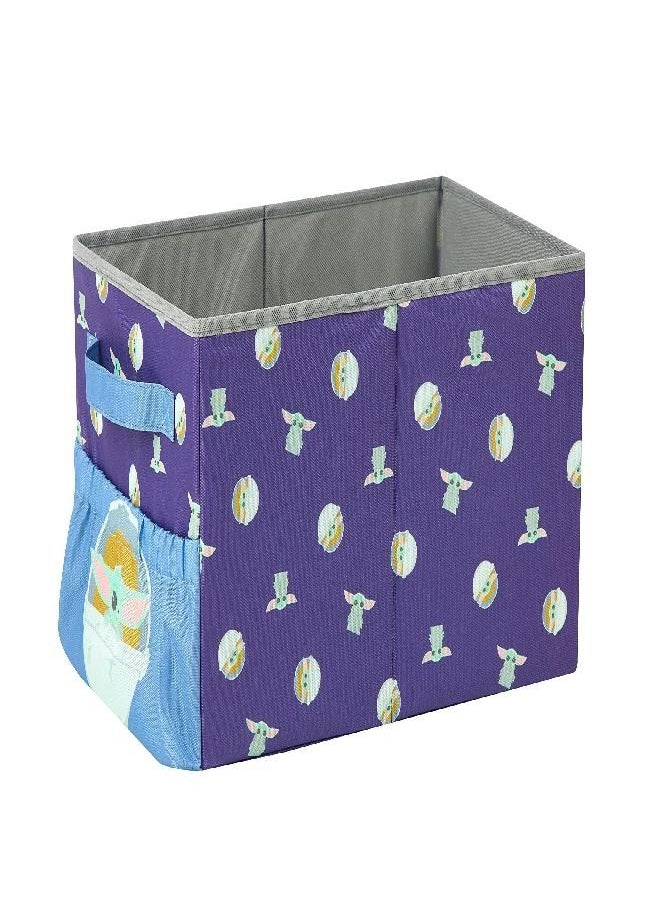 Idea Nuova Star Wars Grogu AKA The Child Kids Collapsible Storage Organizer Bin with Front Pocket,9" H x 10" W x 15" L  - Image 2