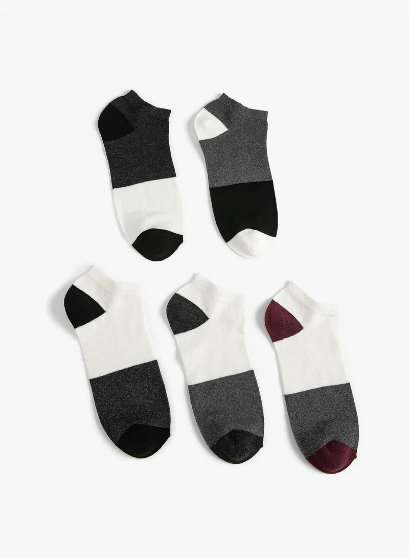 كوتون 5-Pack Bootie Socks Set Geometric Detailed