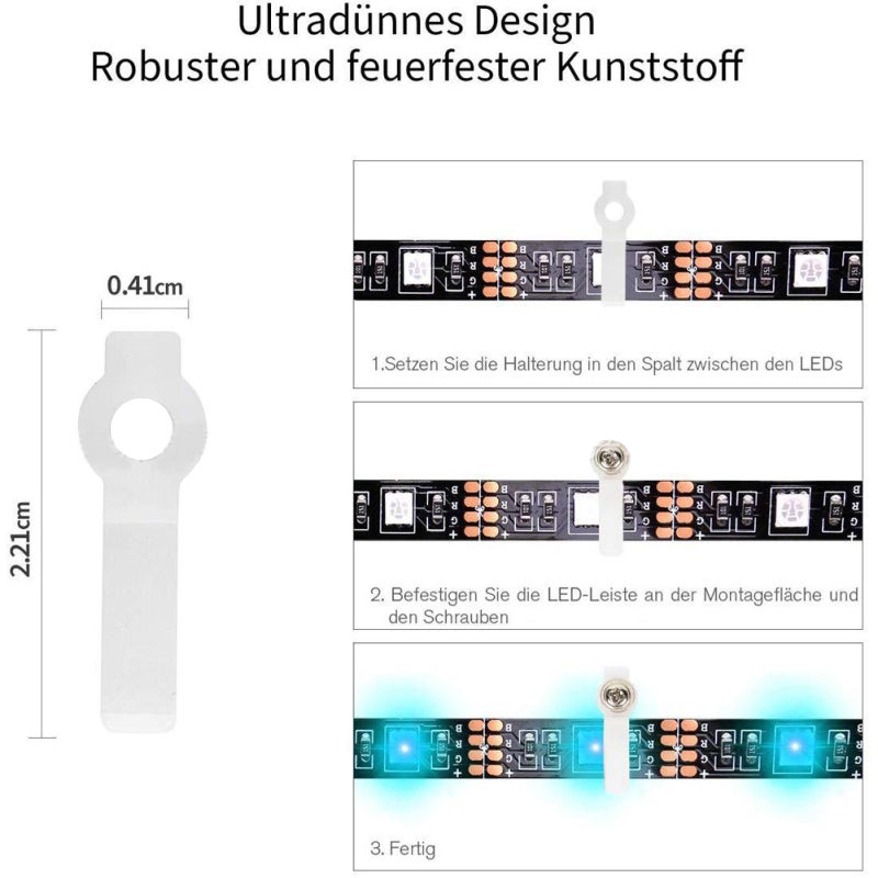 95pcs 5050 RGB LED-Strip Connector Kit with T-Shaped L-Shaped Strip-Jumpers LED-Strip Accessory Light Wire Connection Terminal-Splice Tool - Image 4