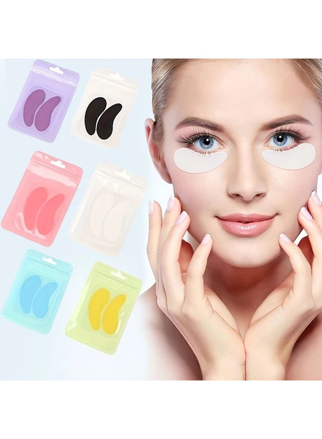 Pink Reusable Silicone Eye Pads For Eyelash Extensions Professional Washable Beauty Tools - Image 2