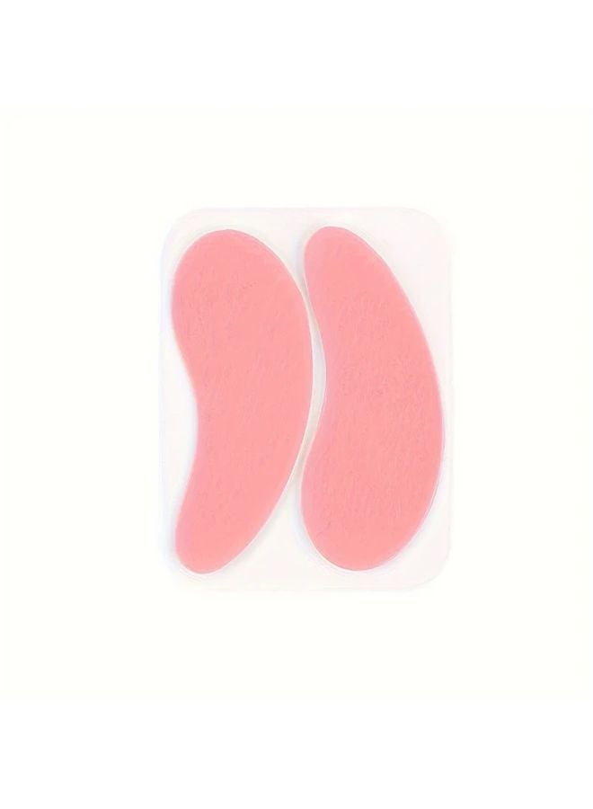 Pink Reusable Silicone Eye Pads For Eyelash Extensions Professional Washable Beauty Tools - Image 1