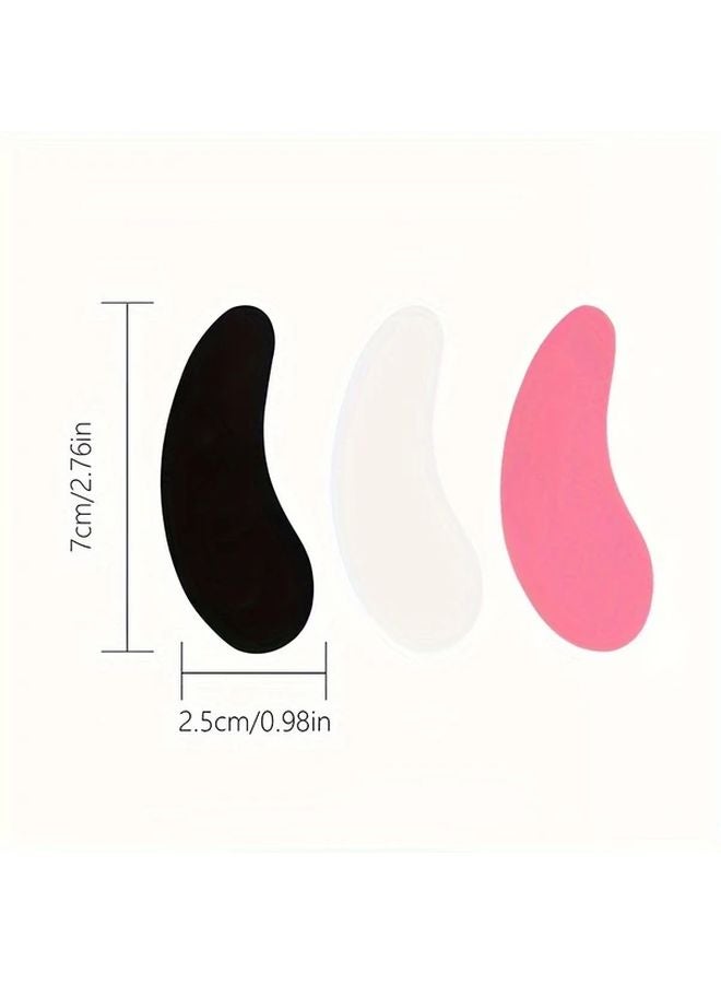 Pink Reusable Silicone Eye Pads For Eyelash Extensions Professional Washable Beauty Tools - Image 5