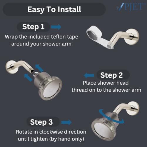 PJET LUMA SHOWER FILER | SHOWER HEAD FILTER FOR HARD WATER | CONTROLS HAIRFALL | 20 STAGES FILTERATION | REDUCES CHLORINE & IMPURITIES (TITATINUM) - Image 4