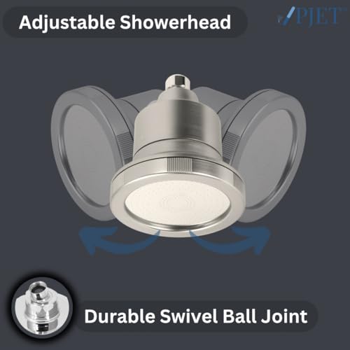 PJET LUMA SHOWER FILER | SHOWER HEAD FILTER FOR HARD WATER | CONTROLS HAIRFALL | 20 STAGES FILTERATION | REDUCES CHLORINE & IMPURITIES (TITATINUM) - Image 3