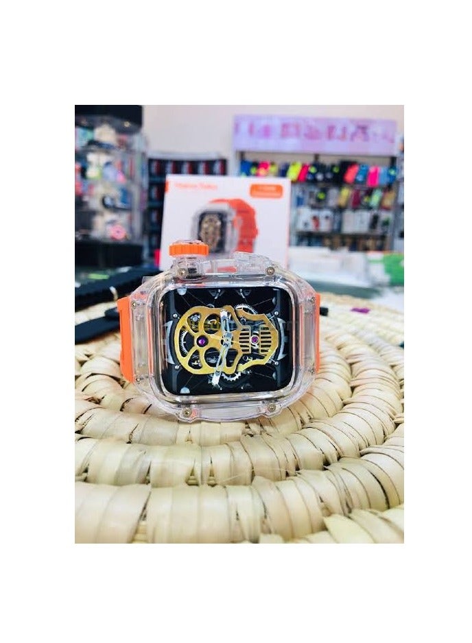 Haino Teko HainoTeko Richard M9 Smart Watch Orange Color A watch at the height of magnificence Equipped with heart rate sensors, calories, oxygen measurement, blood pressure measurement, sleep quality. - Image 3