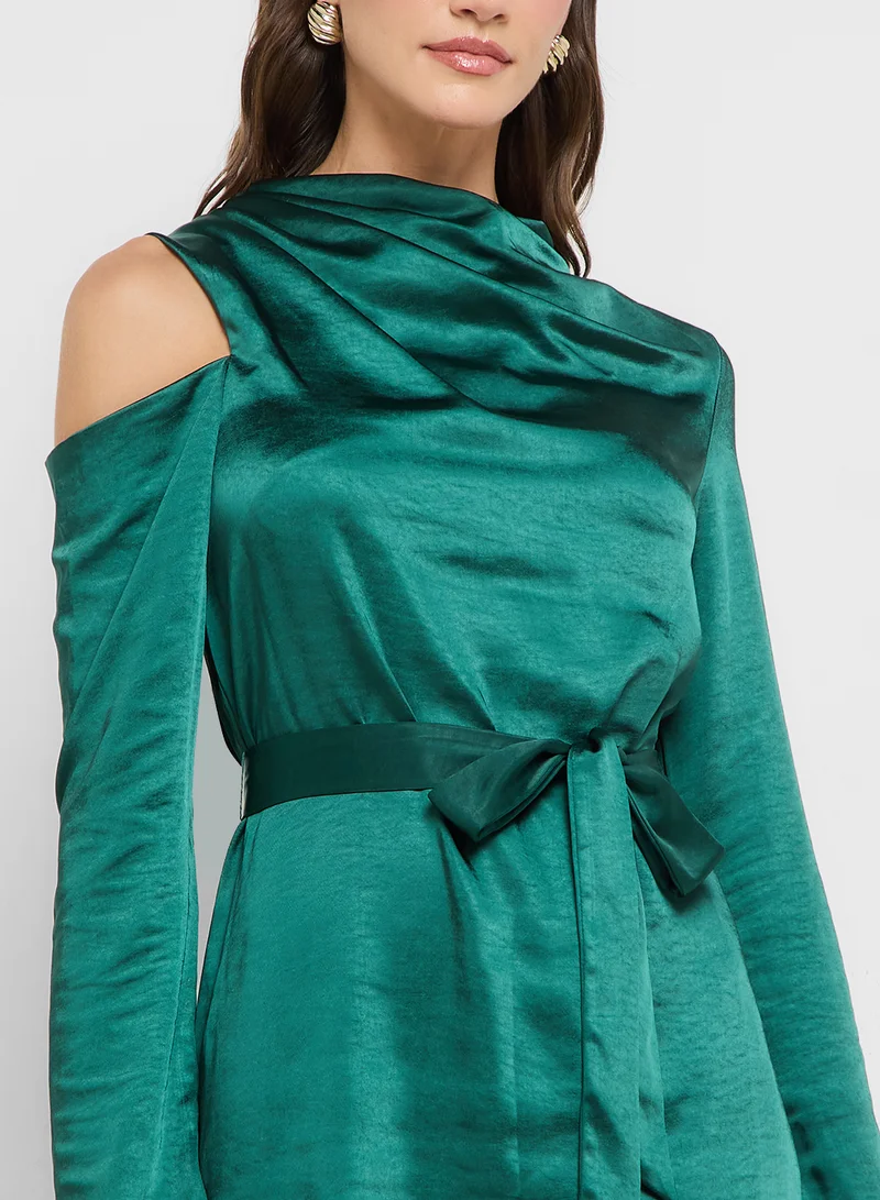 Style Cheat Satin Mini Dress