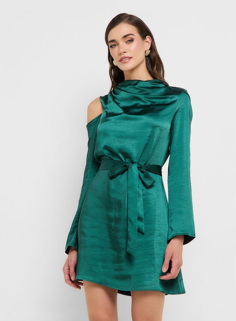Style Cheat Satin Mini Dress - Image 4