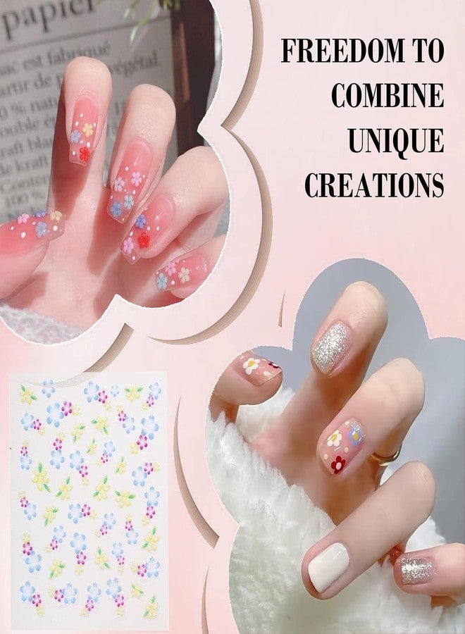 Mayklen Flower Nail Stickers for Nail Art - 30 Sheets, Decals Colorful Stick On Nails Art Stickers for Nails Extension Floral Decoration Sticker for Weddings, Party, Birthdays - Image 2