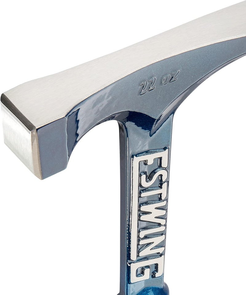 Estwing Bricklayer's/Mason's Hammer - 22 oz Masonry Tool with Forged Steel Construction & Shock Reduction Grip - E6-22BLC - Image 3