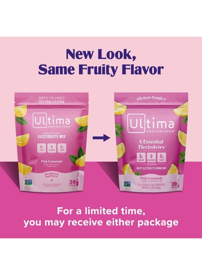 Ultima Replenisher Ultima Replenisher Daily Electrolyte Drink Mix – Pink Lemonade - Image 2