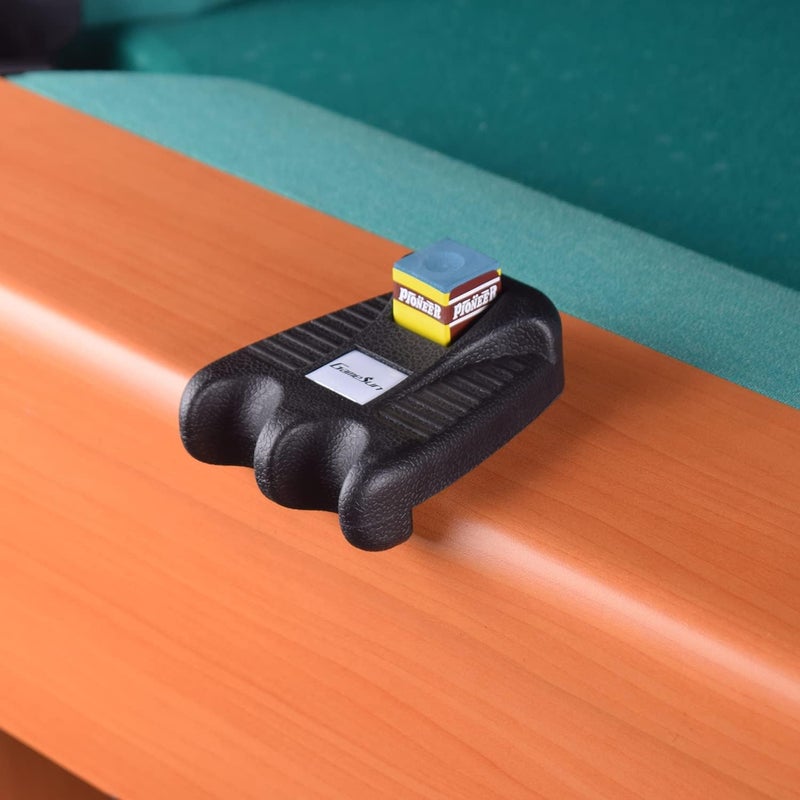 GAMESUN 2 Holes Cue Holder, weighted pool cue holder with 4pcs chalks, cue sticks holder - Image 2