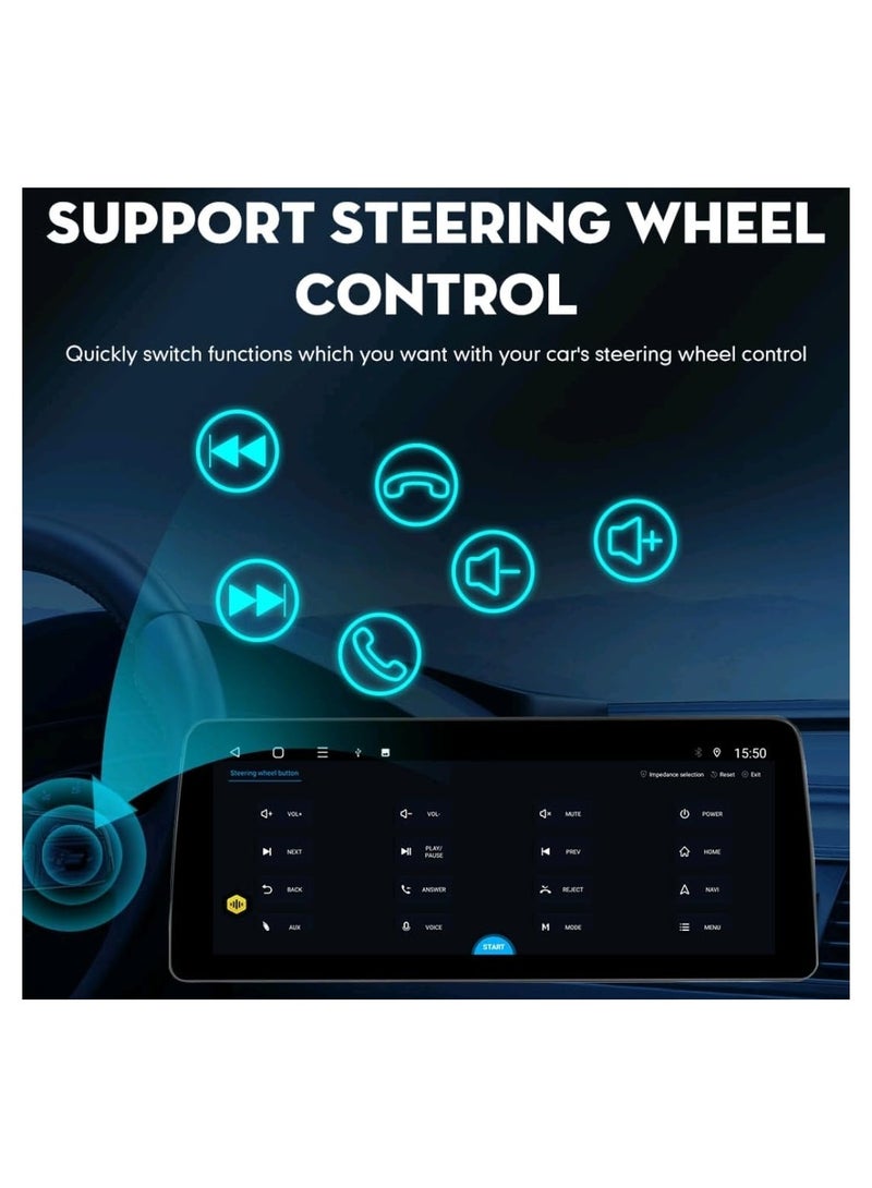 Raymos 12.3 inch Toyota RAV4 Car Stereo Toyota RAV4 2018–2023  Android Screen Support Apple Carplay Android Auto Wireless 4GB RAM Fast Interface included 4G Wifi USB QLED ( 1280x720 ) - Image 5