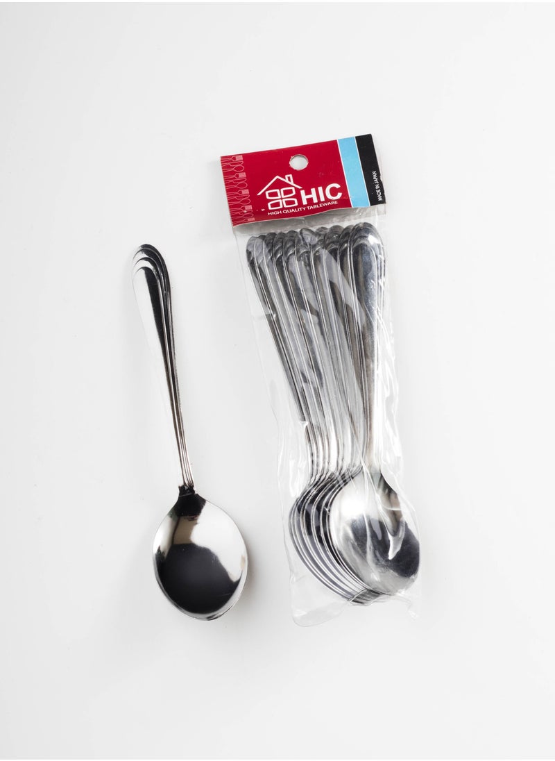 Hic Japanese steel eating spoons 12 pieces 