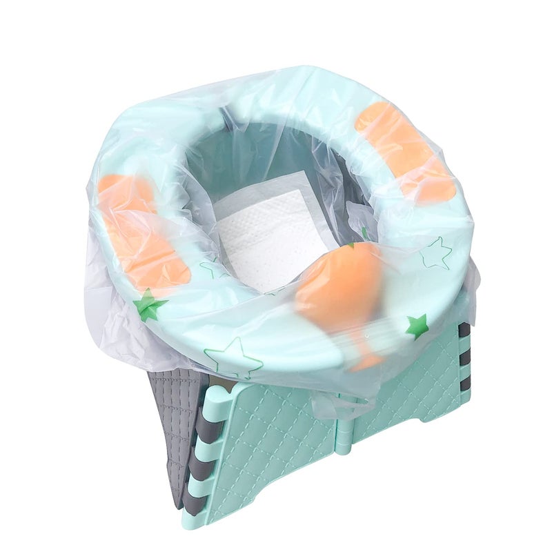 Sundee Potty Chair Liners, Portable Disposable Potty Liner Bags for Universal Potty Training Toilet Seat, Toddler Outdoors Travel Baby Toilet Liners - 60 Pack - Image 4