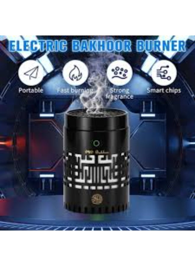 Oud Bukhoor Smart Electric Bakhoor Burner SQ-309 with Full Quran Speaker & Multi-Color LED – 18 Reciters, 17 Languages, USB Rechargeable, Touch & App Control – Luxury Portable Oud Diffuser for Home , Office and Car - Image 2