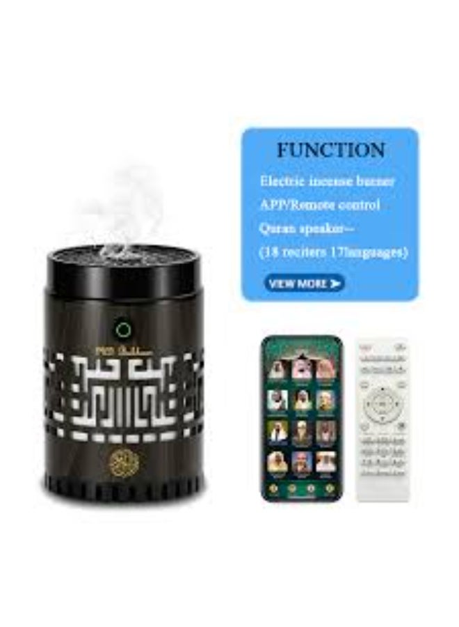 Oud Bukhoor Smart Electric Bakhoor Burner SQ-309 with Full Quran Speaker & Multi-Color LED – 18 Reciters, 17 Languages, USB Rechargeable, Touch & App Control – Luxury Portable Oud Diffuser for Home , Office and Car - Image 4