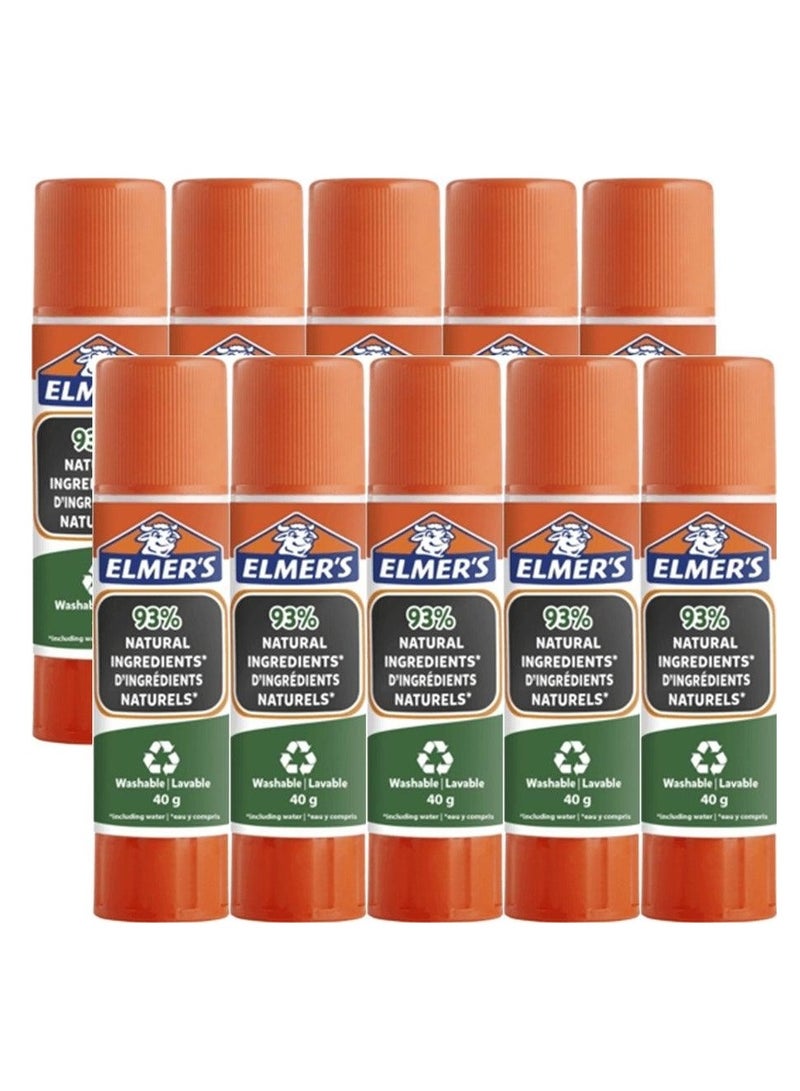Elmer White Glue Stick 40gram Content Pack Of 10 - Image 2
