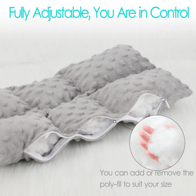 D. Cozy Ostomy Seat Belt Pillow Stoma Seatbelt Protector Ostomy Bag Cover Pillow for Driving Ileostomy Ostomy Support Pillow Urostomy Supplies Car Women Men Minky Dot Light Gray - Image 5