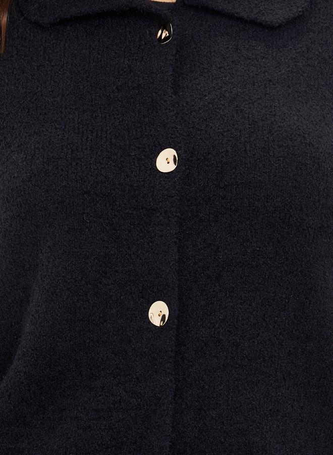 Styli Regular Fit Buttoned Chunky Knit Cardigan - Image 4