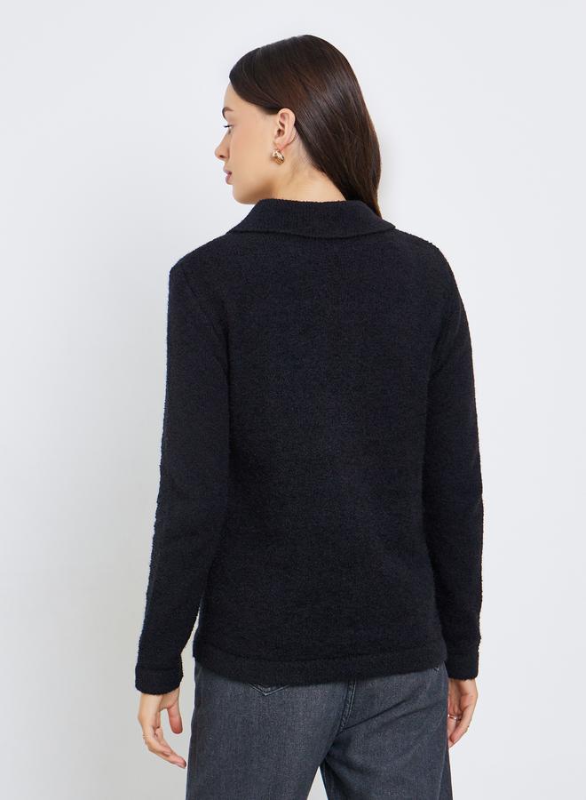 Styli Regular Fit Buttoned Chunky Knit Cardigan - Image 5