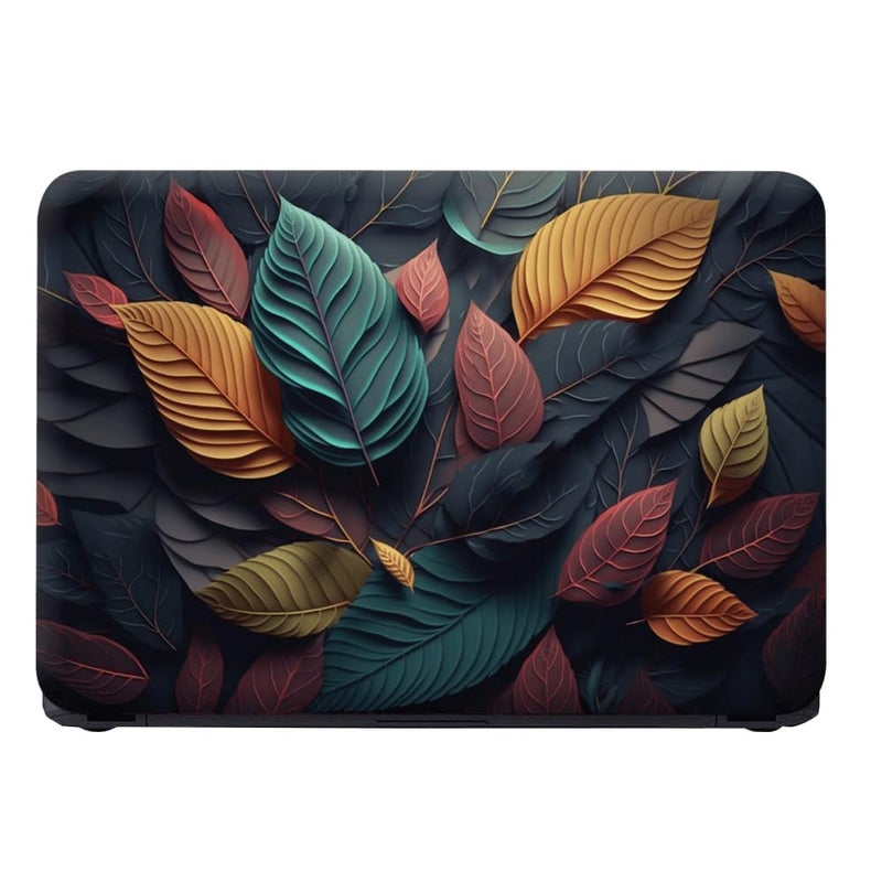 WALLTON - Colorful Leaves Generative HD Quality Vinyl Laptop Skin Decal/Sticker Protector, Fits Dell, Hp, Lenovo, Toshiba, Acer, ASUS and for All Models Up to 11.6" - 15.6" Inch, Pack of 1 - Image 1