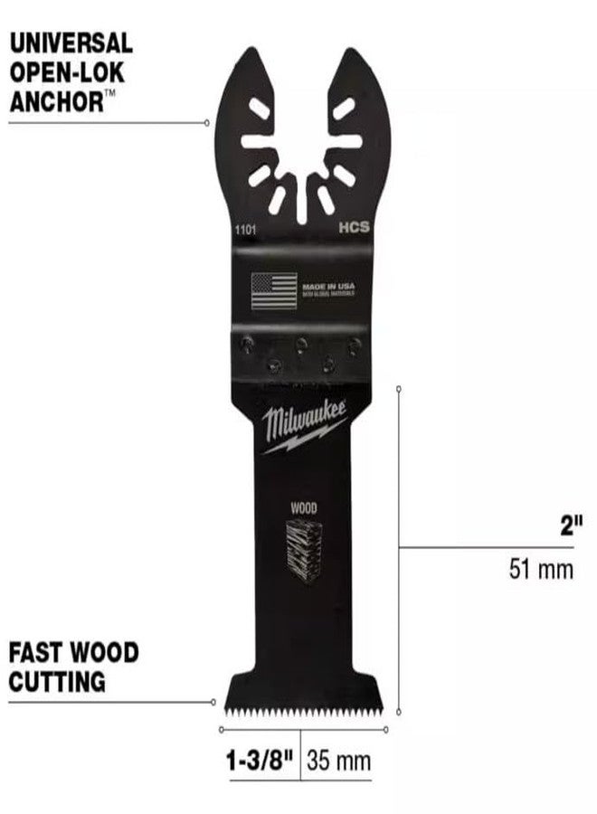 ميلواكي مجموعة أدوات متعددة الاستخدامات متذبذبة مفتوحة من ميلووكي، مكونة من 5 قطع (49-25-1135) - Image 5