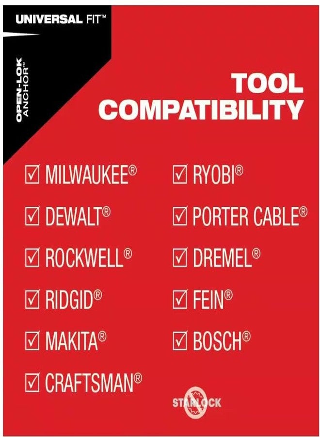 ميلواكي مجموعة أدوات متعددة الاستخدامات متذبذبة مفتوحة من ميلووكي، مكونة من 5 قطع (49-25-1135) - Image 4