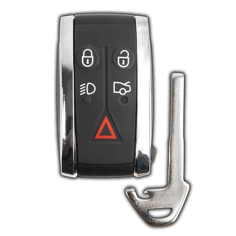 Aichiyu Keyless Entry Smart Remote Key Fob Replacement for Jaguar XF XFR XJ8 XK XK8 XKR 2007 2008 2009 2010 2011 2012 2013 2014 2015 FCC ID: KR55WK49244 KR55WK45694 315Mhz PCF7953 Chip - Image 1