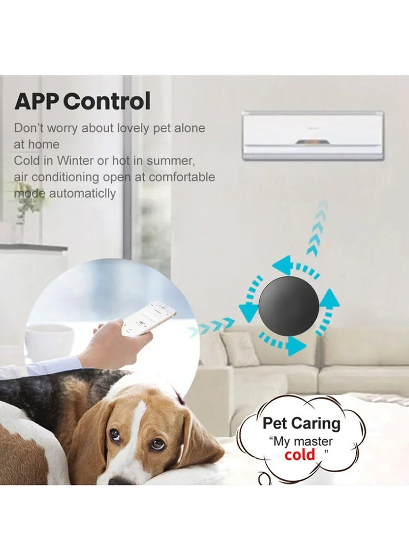 Smart Wifi Universal Smartphone Remote  –  IR (Infrared) and RF (Radio Frequency, covering RF315 and RF433) technologiesType-C Adapter for TV, AC, and Smart Devices, Compatible with Alexa and Google Home Siri Voice Control Infrared Remote Control