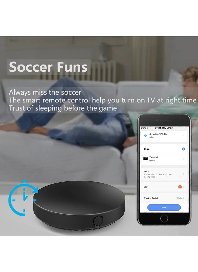 Smart Wifi Universal Smartphone Remote  –  IR (Infrared) and RF (Radio Frequency, covering RF315 and RF433) technologiesType-C Adapter for TV, AC, and Smart Devices, Compatible with Alexa and Google Home Siri Voice Control Infrared Remote Control
