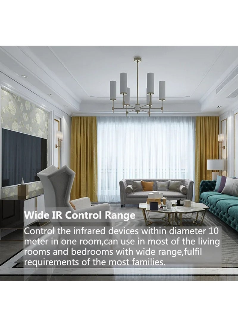 Smart Wifi Universal Smartphone Remote  –  IR (Infrared) and RF (Radio Frequency, covering RF315 and RF433) technologiesType-C Adapter for TV, AC, and Smart Devices, Compatible with Alexa and Google Home Siri Voice Control Infrared Remote Control