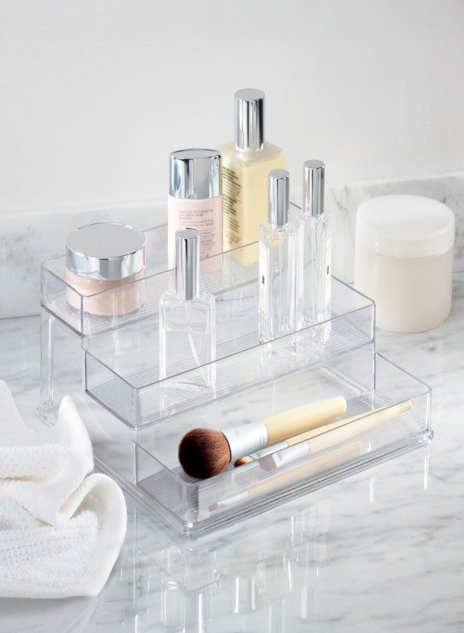 iDesign Nail Polish Organizer, Holds up to 30 Bottles, Compact 3-Tier Clear Display Stand for Countertop - Image 3
