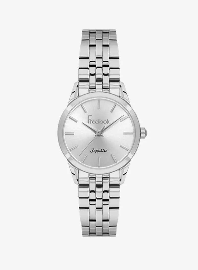 Freelook Paris Freelook - Naturelle Women's Watch | Steel Case | Stainless Steel Band | Silver & Round Dial | Analog | Japanese Quartz | Sapphire Crystal | Premium Luxury Watch | Ideal Gift | Water Resistant 50 Meters