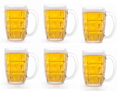 Union UG316 Durable Dishwasher Safe 395 ml 135 oz Glass Mug Pack of 6 - Image 1