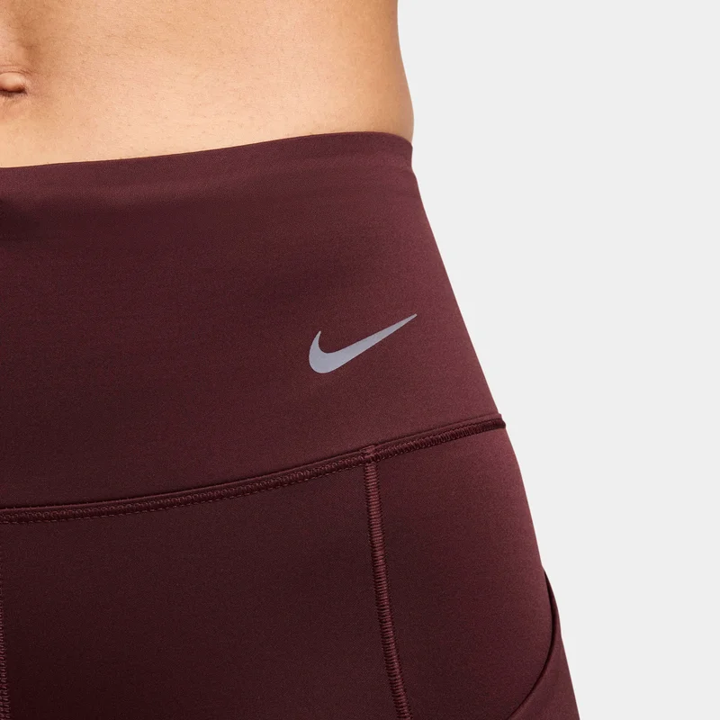 Nike burgundy Women's Go Firm-Support Mid-Rise Full-Length Leggings for Women | Best Price UAE