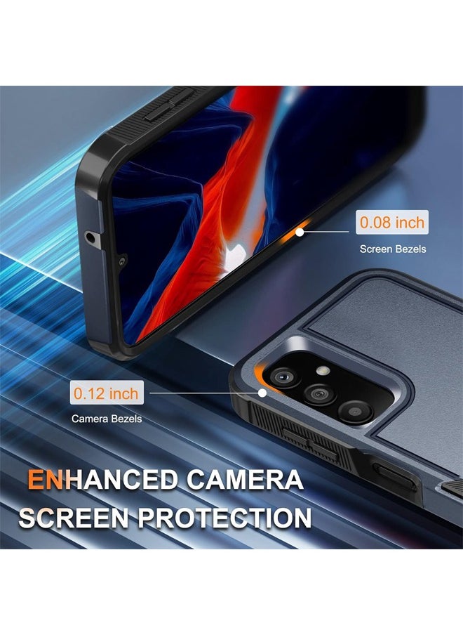 RUGGED SHIELD Samsung Galaxy A25 Case, Dual Layer Protective Heavy Duty Cell Phone Case for Samsung A25, Super Shockproof Drop Proof Protection Case Cover for Samsung Galaxy A25 5G, Navy Blue  - Image 3