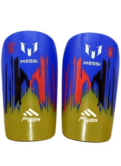 Generic MESSI One Pair Football Shin Guards Technical Field Equipment, Blue  - Image 1