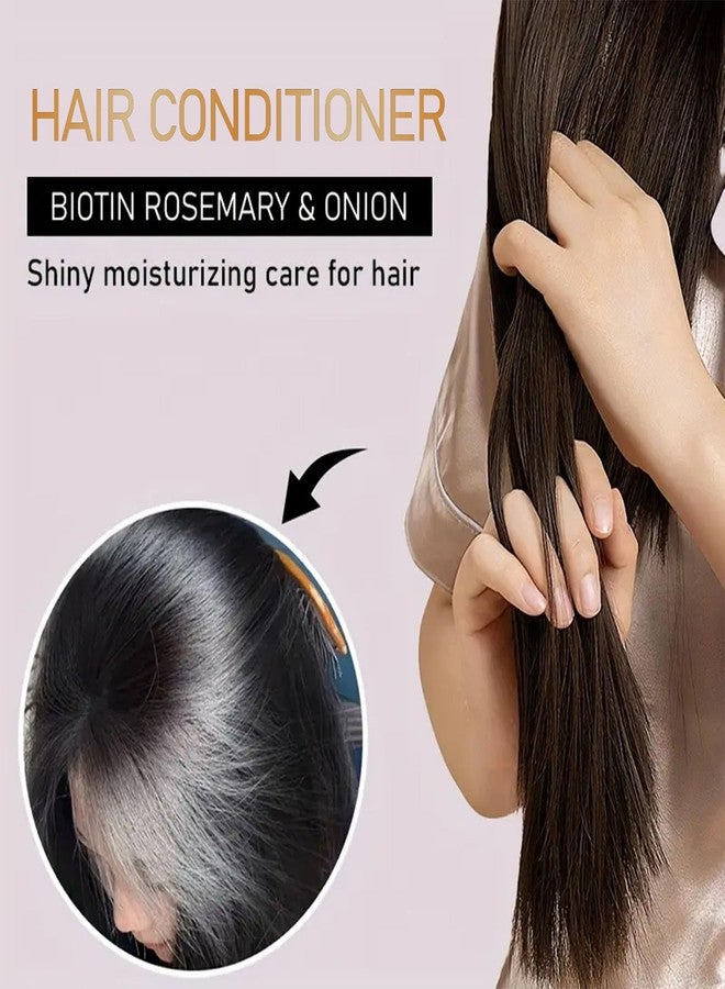 Grospe Hydrating Conditioner with Onion, Biotin and Rosemary Hair Conditioner for Thick for Hair Dry/Damaged/Color-Treated Hair Moisturizing Nourishing for All Hair Type 3.52 Fl Oz (100g) - Image 5