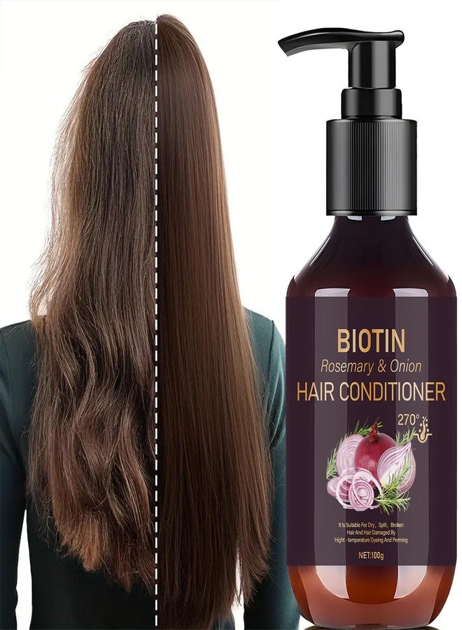Grospe Hydrating Conditioner with Onion, Biotin and Rosemary Hair Conditioner for Thick for Hair Dry/Damaged/Color-Treated Hair Moisturizing Nourishing for All Hair Type 3.52 Fl Oz (100g) - Image 2