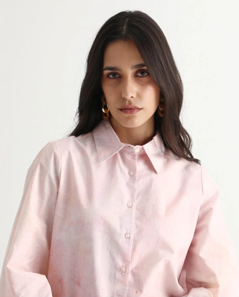 Rareism Women's Regular Fit Shirt With Bell Sleeves