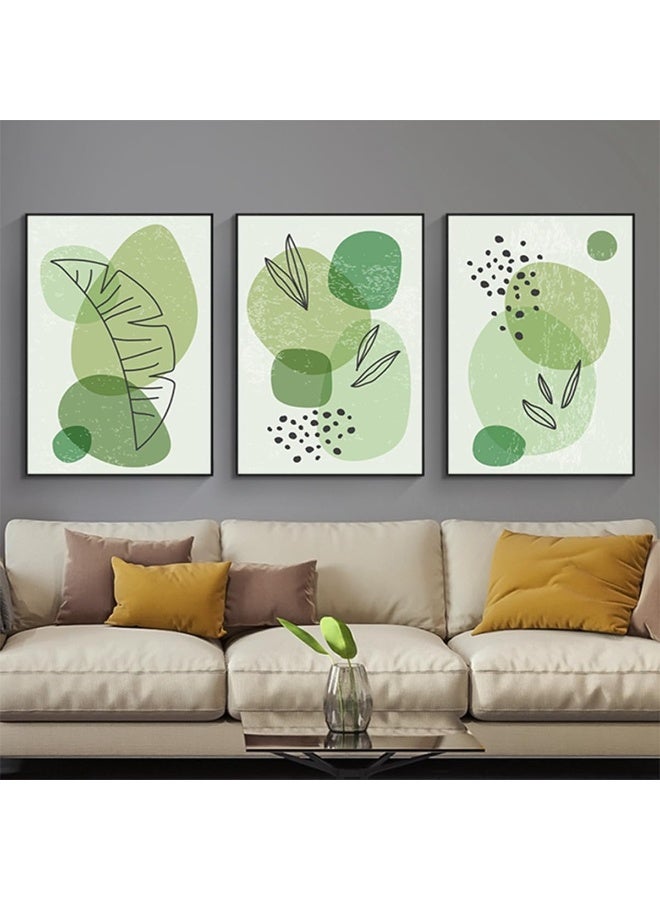 Home Trove Hmdkhi Modern Bohemian Abstract Poster Wall Decoration, Beautiful Botanical Pictures Poster Wall Art, Minimalist Wall Poster Set - Frameless (Wall Picture-01.60 X 90 Cm X 3 Pieces) - Image 1