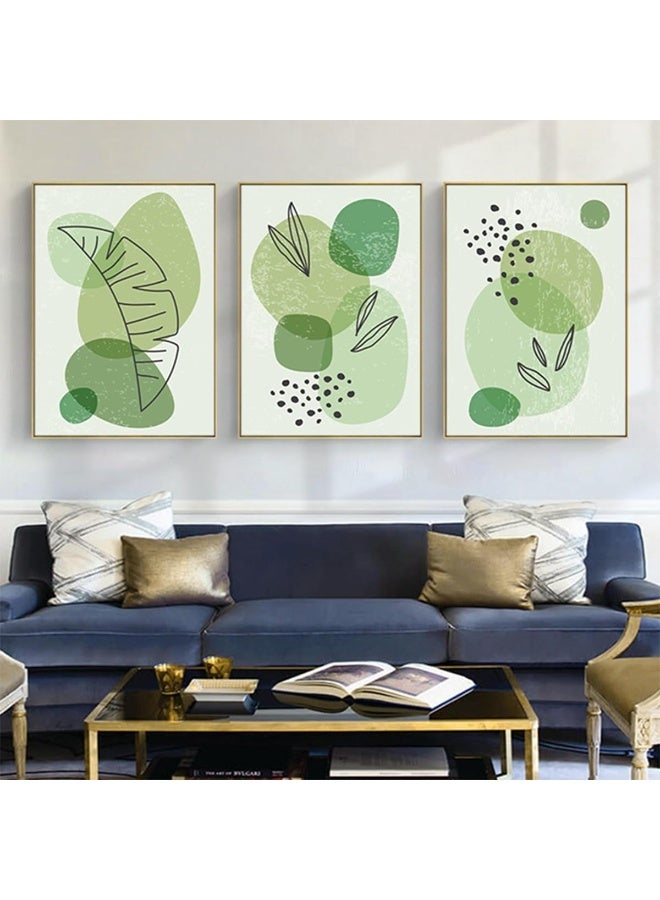 Home Trove Hmdkhi Modern Bohemian Abstract Poster Wall Decoration, Beautiful Botanical Pictures Poster Wall Art, Minimalist Wall Poster Set - Frameless (Wall Picture-01.60 X 90 Cm X 3 Pieces) - Image 2