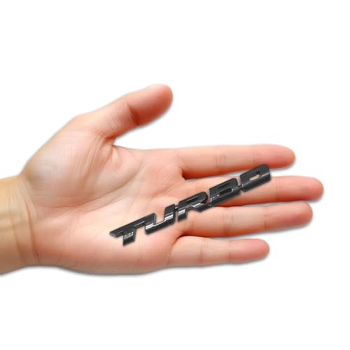 SIAGO SIA283 Premium Turbo Metal Car Sticker - Durable & Stylish Auto Emblem for Vehicles - Customizable Designs - Easy Installation - Weather-Resistant & Long-Lasting - Image 1