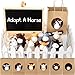 Arrowbash 36 Pcs Adopt a Horse Party Favor Mini Plush Horse Stuffed Animal with 10 White Plastic Fence 12 Kraft Paper Bags Wooden Chalkboard Sign for First Rodeo Birthday Pony Cowboy Farm Supplies - Image 2